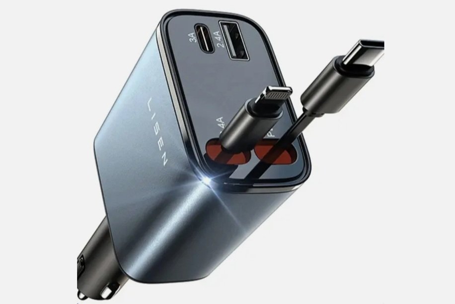 Cargador 4 en 1 Android en «C», Apple y USB